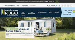 Desktop Screenshot of mobilhome-rideau.com