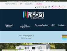 Tablet Screenshot of mobilhome-rideau.com